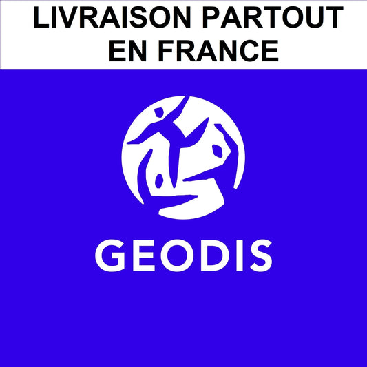 Camion GEODIS livrant du carrelage haut de gamme Blanche Matériaux Nobles – livraison rapide et sécurisée.
