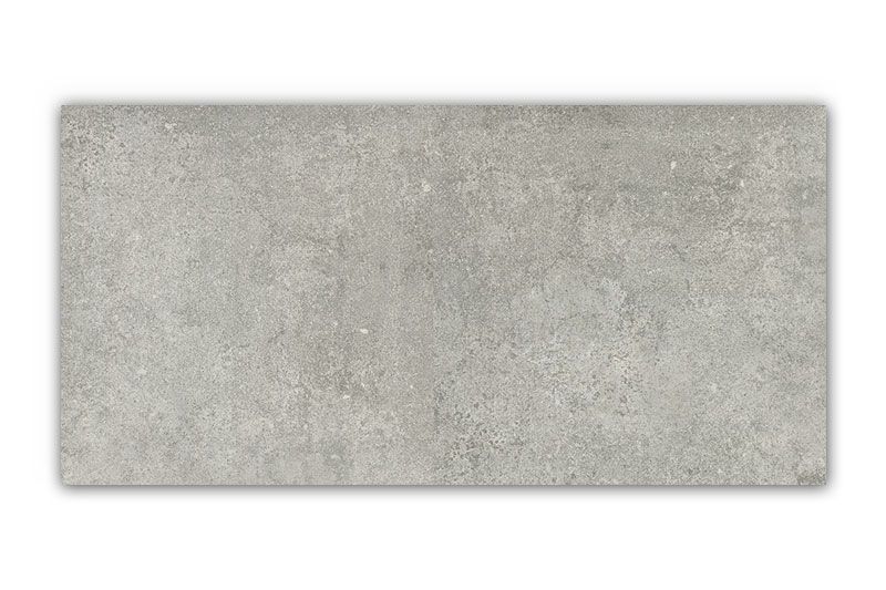 Carrelage sol/mur effet béton gris mat Beton Bianco l.60 x L.120 cm - Blanche Matériaux Nobles
