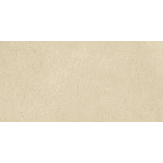 Carrelage sol/mur effet pierre beige mat Crag Ivory l.60 x L.120 cm - Blanche Matériaux Nobles
