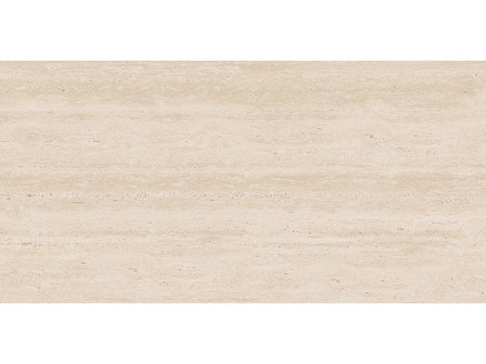 Carrelage sol/mur effet travertin beige mat Melden l.60 x L.120 cm - Blanche Matériaux Nobles