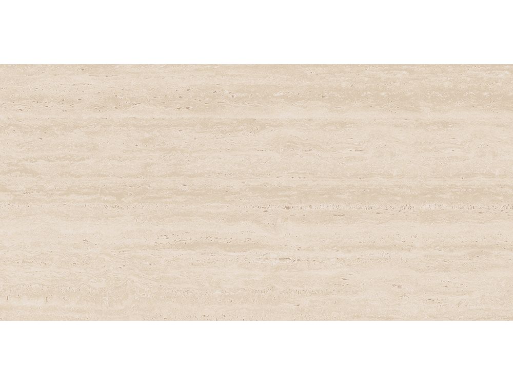 Carrelage sol/mur effet travertin beige mat Melden l.60 x L.120 cm - Blanche Matériaux Nobles