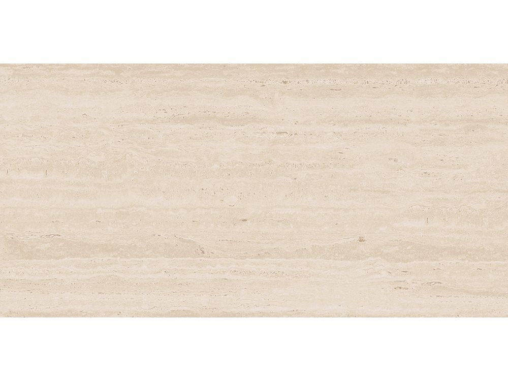 Carrelage sol/mur effet travertin beige mat Melden l.60 x L.120 cm - Blanche Matériaux Nobles