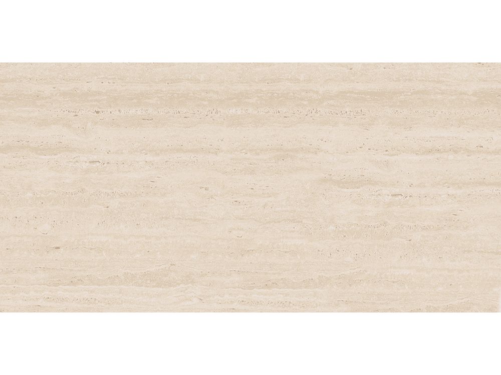 Carrelage sol/mur effet travertin beige mat Melden l.60 x L.120 cm - Blanche Matériaux Nobles