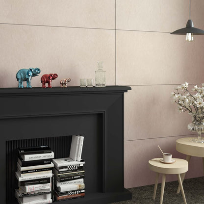 Carrelage sol/mur effet pierre beige mat Crag Ivory l.60 x L.120 cm - Blanche Matériaux Nobles